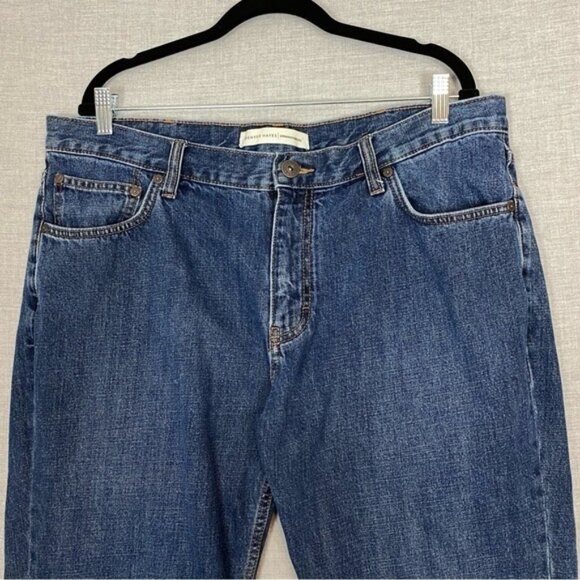 Denver Hayes Straight Jeans 38 X 30 100% Cotton Medium Wash Blue Mid Rise - Picture 2 of 12